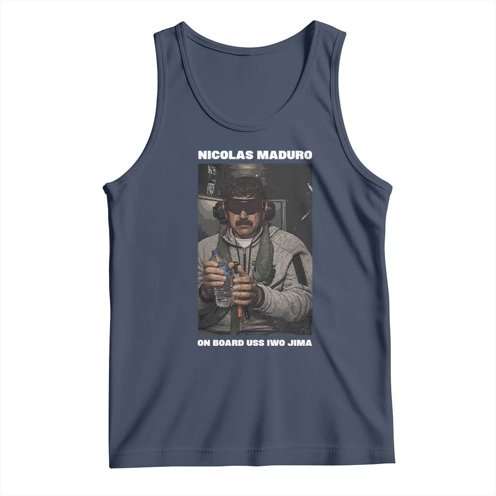 Maduro Captured Meme Tank Top On Board USS Iwo Jima Political Satire TS02 Navy Print Your Wear