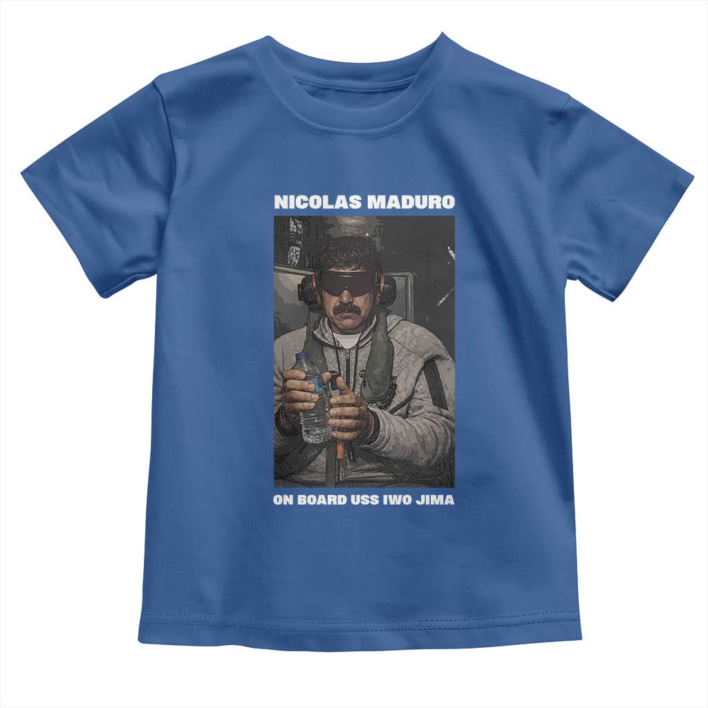 Maduro Captured Meme Toddler T Shirt On Board USS Iwo Jima Political Satire TS02 Royal Blue Print Your Wear