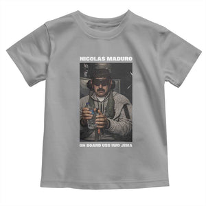 Maduro Captured Meme Toddler T Shirt On Board USS Iwo Jima Political Satire TS02 Sport Gray Print Your Wear