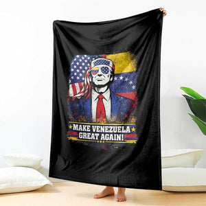 Make Venezuela Great Again Throw Blanket Patriotic Trump American Venezuelan Flags TS02 Print Your Wear