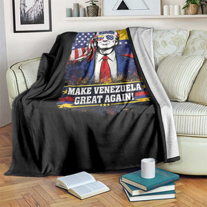 Make Venezuela Great Again Throw Blanket Patriotic Trump American Venezuelan Flags TS02 Print Your Wear