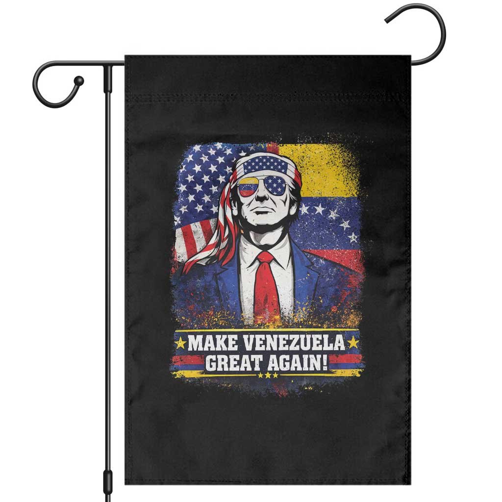 Make Venezuela Great Again Garden Flag Patriotic Trump American Venezuelan Flags TS02 Black Print Your Wear