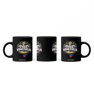 Free Venezuela Raised Fist Coffee Mug Libre Venezuelan Flag Map Liberation TS02 Print Your Wear