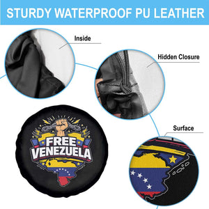 Free Venezuela Raised Fist Spare Tire Cover Libre Venezuelan Flag Map Liberation TS02 Print Your Wear