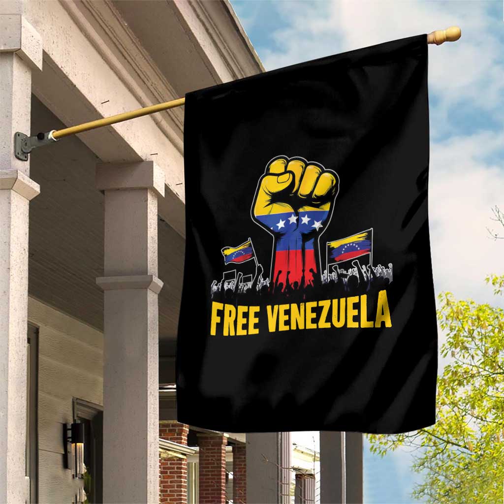 Free Venezuela Flag Garden Flag Raised Fist Resistance for Liberation Supporters TS02 Print Your Wear