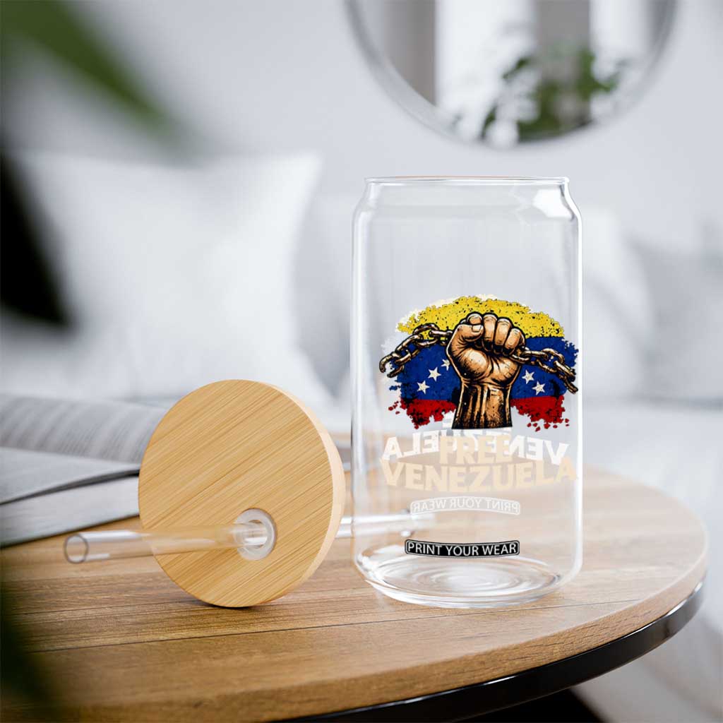 Free Venezuela Flag Chain Breaker Glass Can Powerful Liberation for Liberation Supporters TS02 Print Your Wear