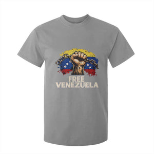 Free Venezuela Flag Chain Breaker T Shirt For Kid Powerful Liberation for Liberation Supporters TS02 Sport Gray Print Your Wear