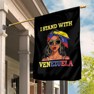 Stand With Venezuela Patriotic Garden Flag Venezuelan Flag Empowering Afro Latina Messy Bun Bandana TS02 Print Your Wear