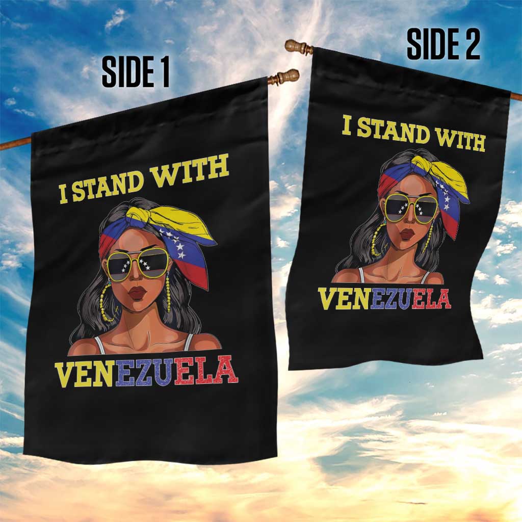Stand With Venezuela Patriotic Garden Flag Venezuelan Flag Empowering Afro Latina Messy Bun Bandana TS02 Print Your Wear