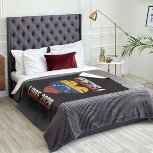 Venezuela Libre 2026 Throw Blanket Venezuelan Flag Heart Freedom and National Pride TS02 Print Your Wear