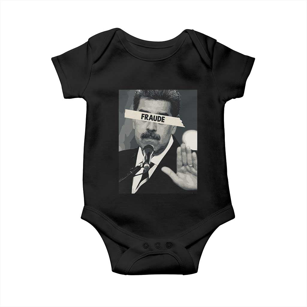 Sarcastic Maduro Fraude Baby Onesie Corruption Venezuela Political Satire TS02 Black Print Your Wear