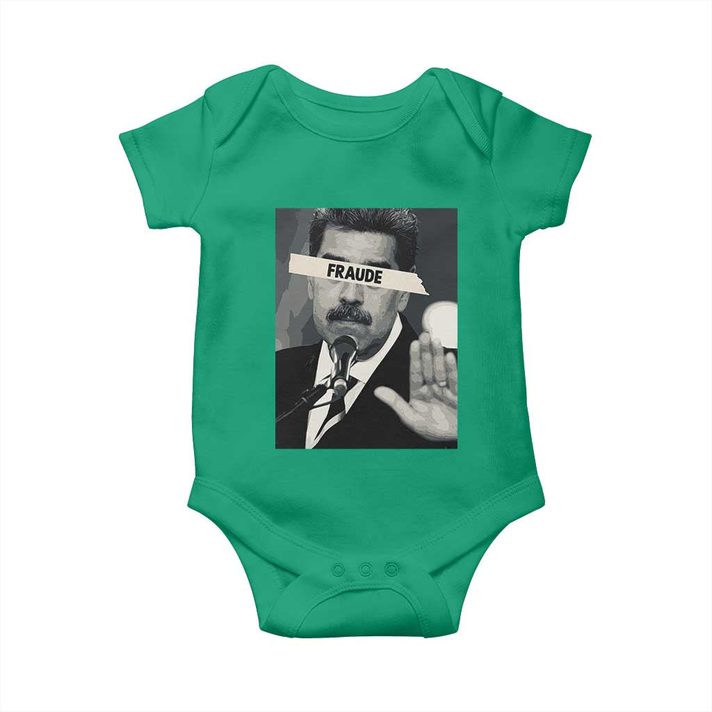 Sarcastic Maduro Fraude Baby Onesie Corruption Venezuela Political Satire TS02 Irish Green Print Your Wear