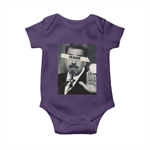 Sarcastic Maduro Fraude Baby Onesie Corruption Venezuela Political Satire TS02 Purple Print Your Wear
