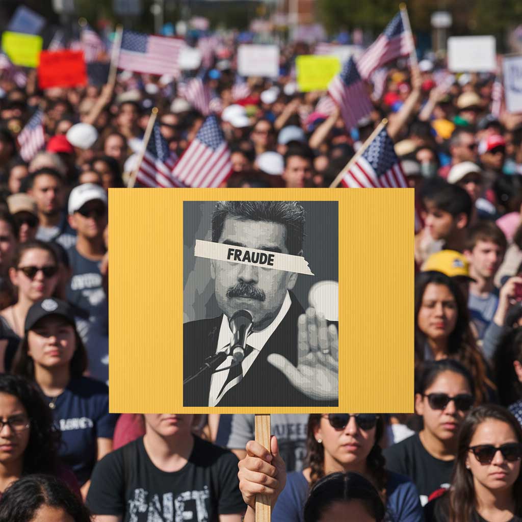 Sarcastic Maduro Fraude Protest Sign Corruption Venezuela Political Satire TS02 Horizontal 18