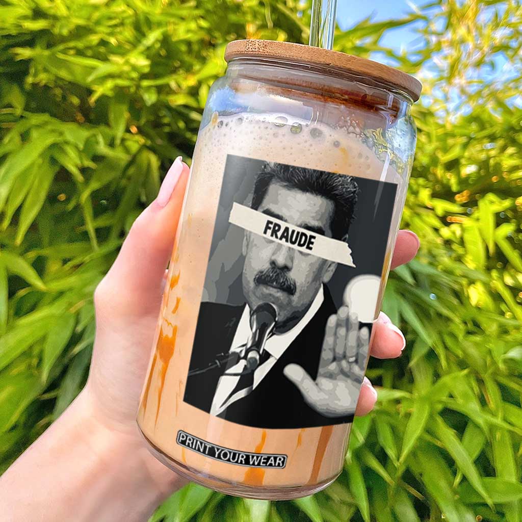Sarcastic Maduro Fraude Glass Can Corruption Venezuela Political Satire TS02 Black Print Your Wear