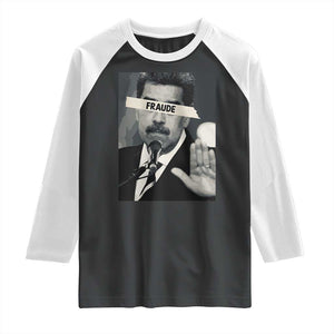 Sarcastic Maduro Fraude Raglan Shirt Corruption Venezuela Political Satire TS02 Black White Print Your Wear