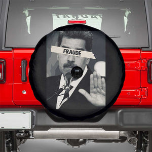 Sarcastic Maduro Fraude Spare Tire Cover Corruption Venezuela Political Satire TS02 Black Print Your Wear