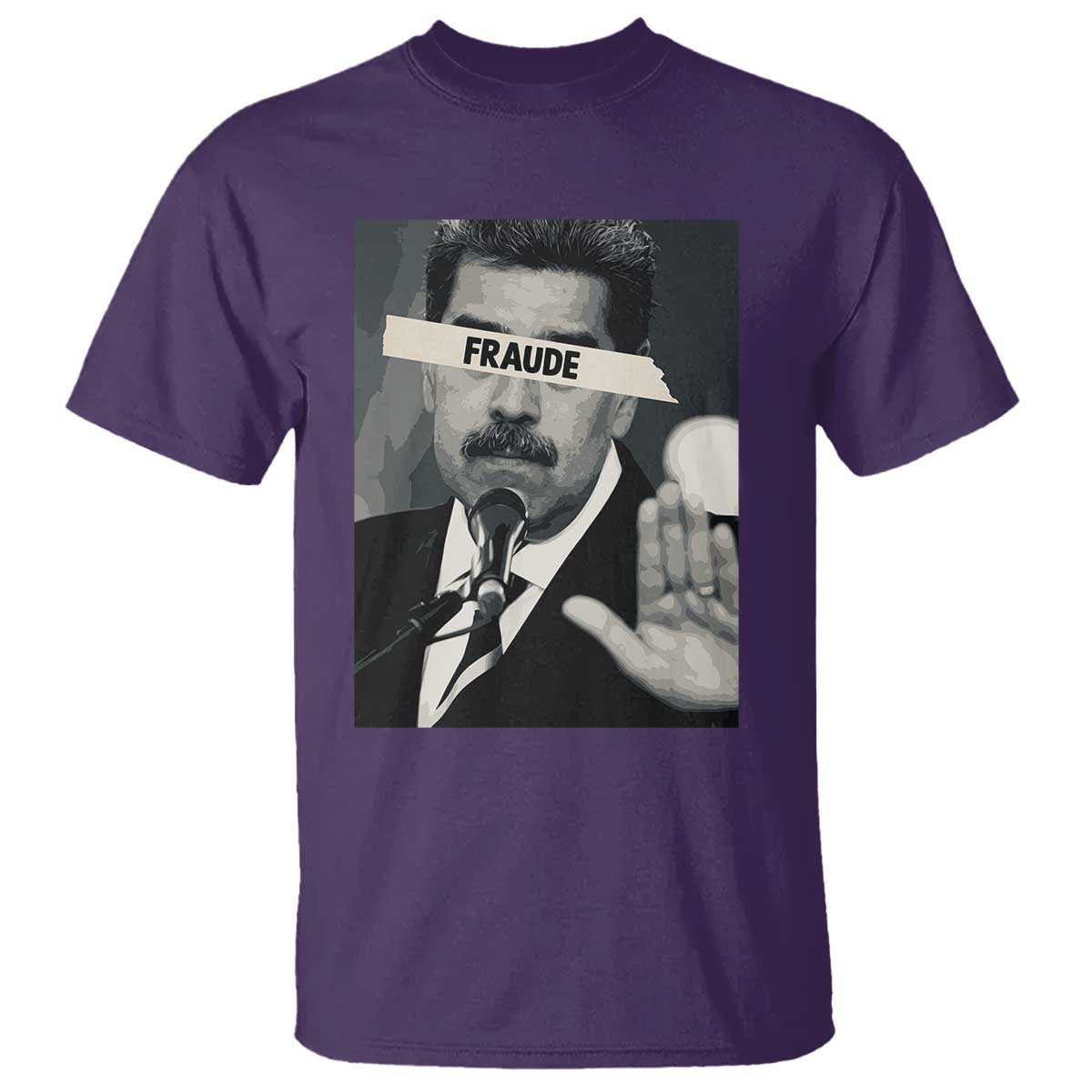 Sarcastic Maduro Fraude T Shirt Corruption Venezuela Political Satire TS02 Purple Print Your Wear