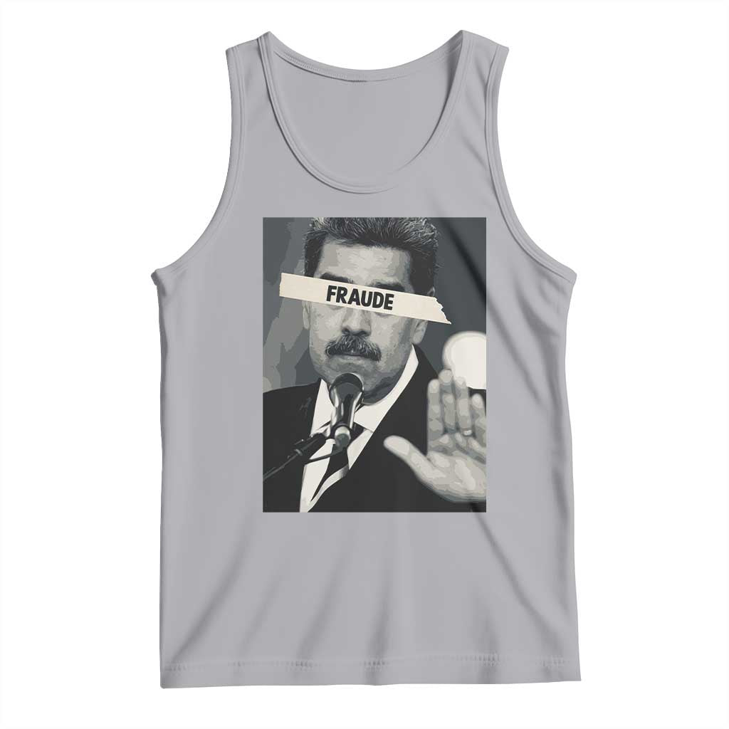 Sarcastic Maduro Fraude Tank Top Corruption Venezuela Political Satire TS02 Athletic Heather Print Your Wear