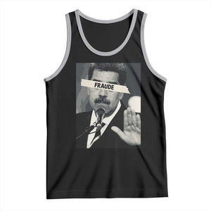 Sarcastic Maduro Fraude Tank Top Corruption Venezuela Political Satire TS02 Black Athletic Heather Print Your Wear