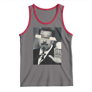 Sarcastic Maduro Fraude Tank Top Corruption Venezuela Political Satire TS02 Deep Heather Red Print Your Wear