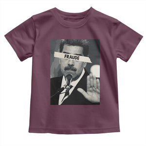 Sarcastic Maduro Fraude Toddler T Shirt Corruption Venezuela Political Satire TS02 Maroon Print Your Wear