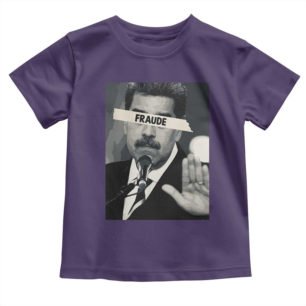 Sarcastic Maduro Fraude Toddler T Shirt Corruption Venezuela Political Satire TS02 Purple Print Your Wear