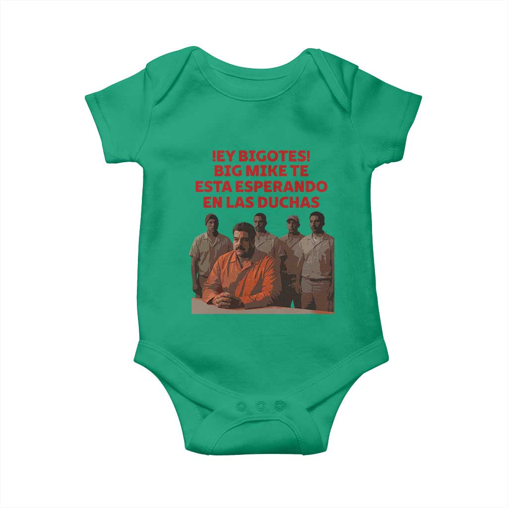 Maduro in Prison Meme Satire Baby Onesie Spanish Political Politcal Sarcasm TS02 Irish Green Print Your Wear