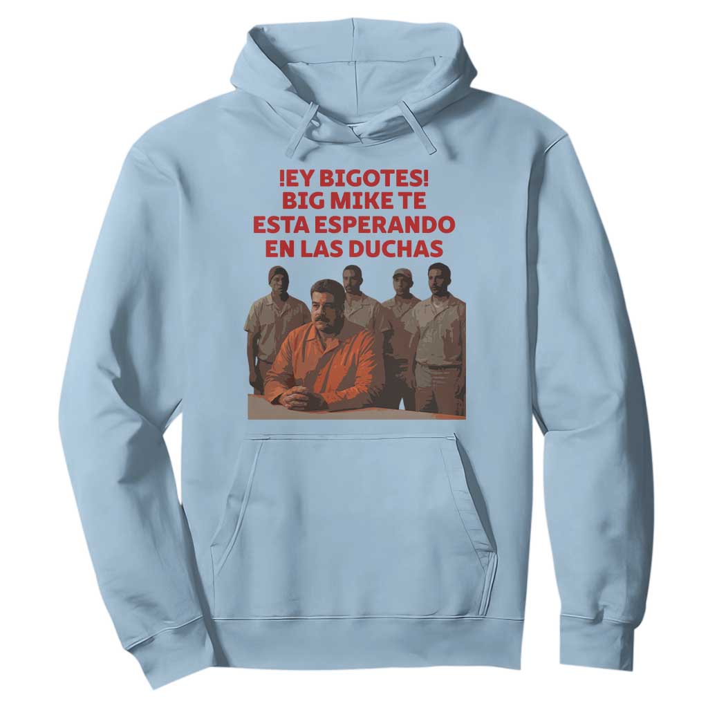 Maduro in Prison Meme Satire Hoodie Spanish Political Politcal Sarcasm TS02 Light Blue Print Your Wear
