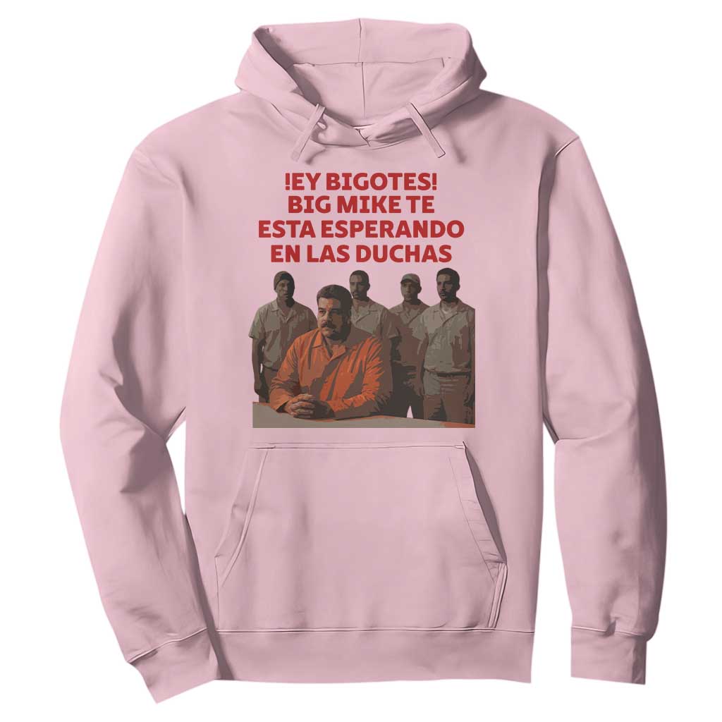 Maduro in Prison Meme Satire Hoodie Spanish Political Politcal Sarcasm TS02 Light Pink Print Your Wear