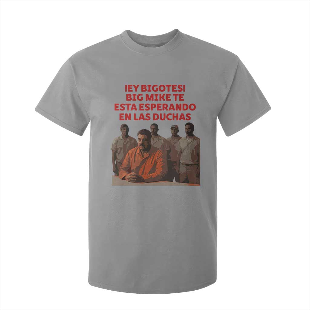 Maduro in Prison Meme Satire T Shirt For Kid Spanish Political Politcal Sarcasm TS02 Sport Gray Print Your Wear