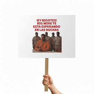 Maduro in Prison Meme Satire Protest Sign Spanish Political Politcal Sarcasm TS02 Horizontal 18" × 24" White Print Your Wear