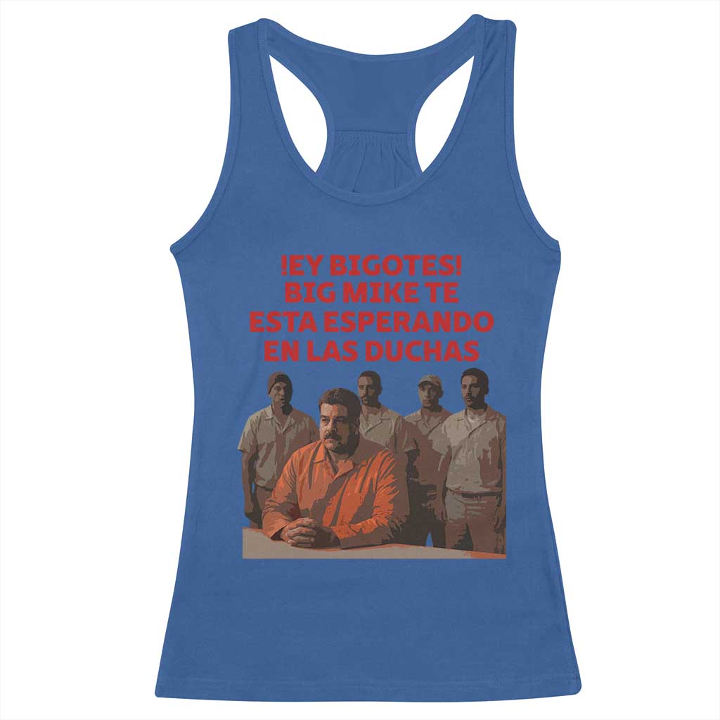 Maduro in Prison Meme Satire Racerback Tank Top Spanish Political Politcal Sarcasm TS02 Royal Blue Print Your Wear