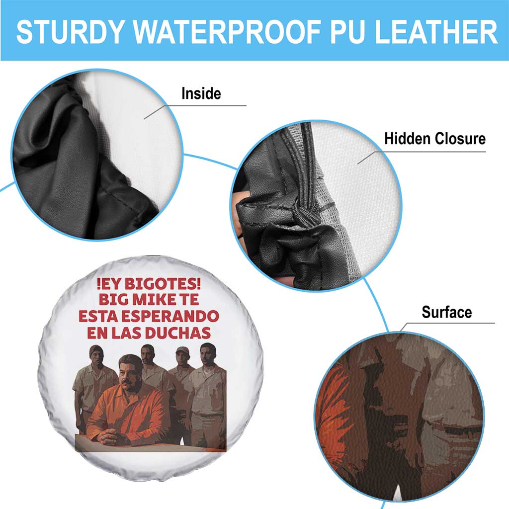 Maduro in Prison Meme Satire Spare Tire Cover Spanish Political Politcal Sarcasm TS02 Print Your Wear