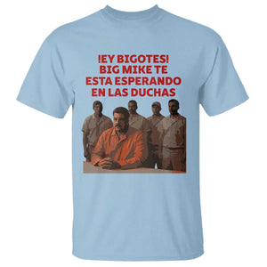 Maduro in Prison Meme Satire T Shirt Spanish Political Politcal Sarcasm TS02 Light Blue Print Your Wear