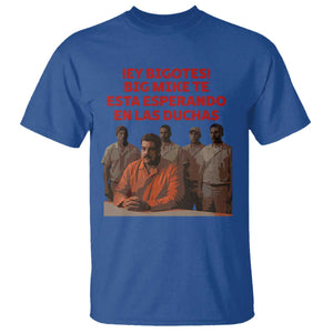 Maduro in Prison Meme Satire T Shirt Spanish Political Politcal Sarcasm TS02 Royal Blue Print Your Wear