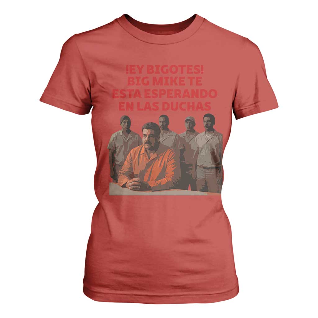 Maduro in Prison Meme Satire T Shirt For Women Spanish Political Politcal Sarcasm TS02 Red Print Your Wear