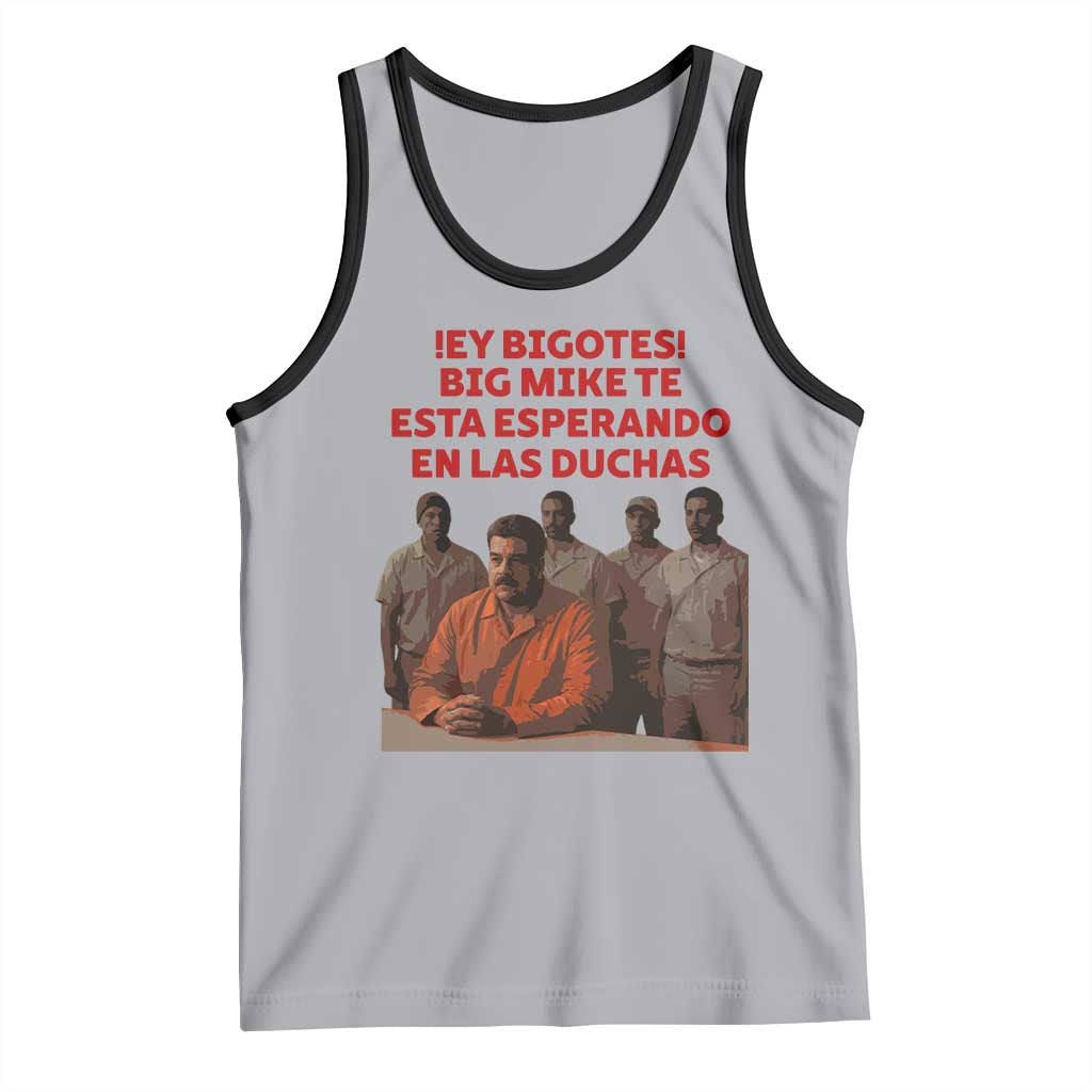 Maduro in Prison Meme Satire Tank Top Spanish Political Politcal Sarcasm TS02 Athletic Heather Black Print Your Wear