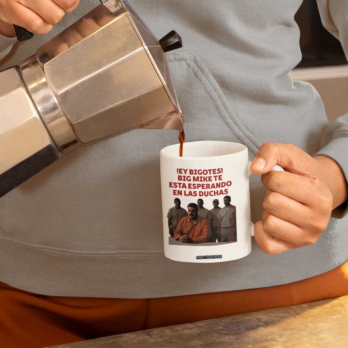 Maduro in Prison Meme Satire Coffee Mug Spanish Political Politcal Sarcasm TS02 Print Your Wear