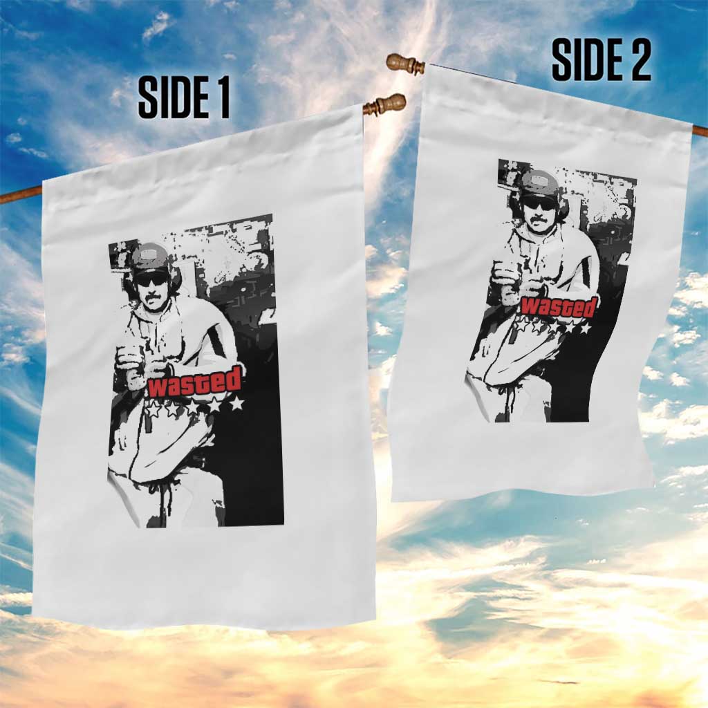 Wasted Maduro Meme Garden Flag Dictators Downfall Political Satire GTA Style TS02 Print Your Wear