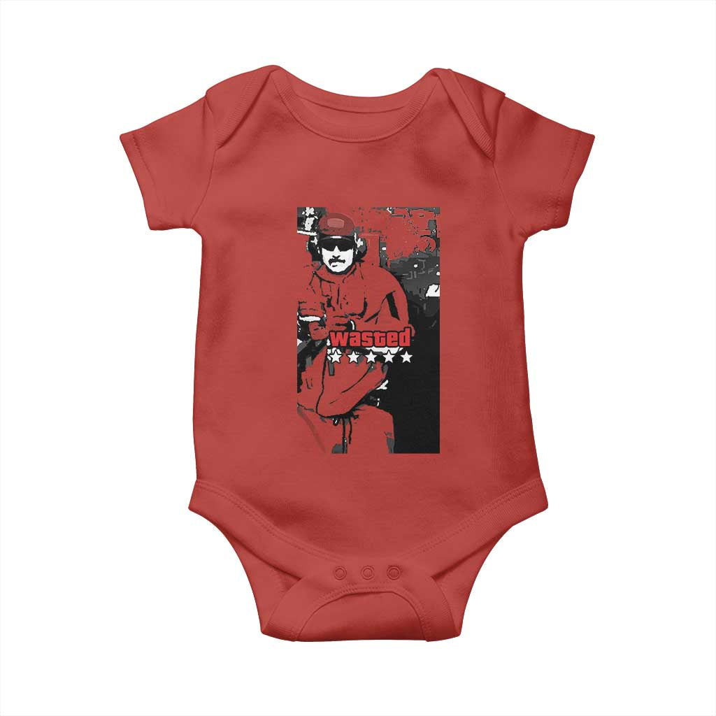 Wasted Maduro Meme Baby Onesie Dictators Downfall Political Satire GTA Style TS02 Red Print Your Wear