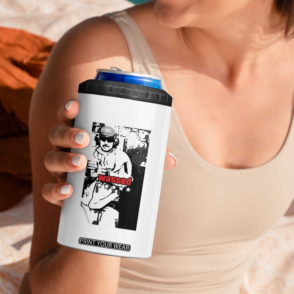 Wasted Maduro Meme 4 in 1 Can Cooler Tumbler Dictators Downfall Political Satire GTA Style TS02 Print Your Wear