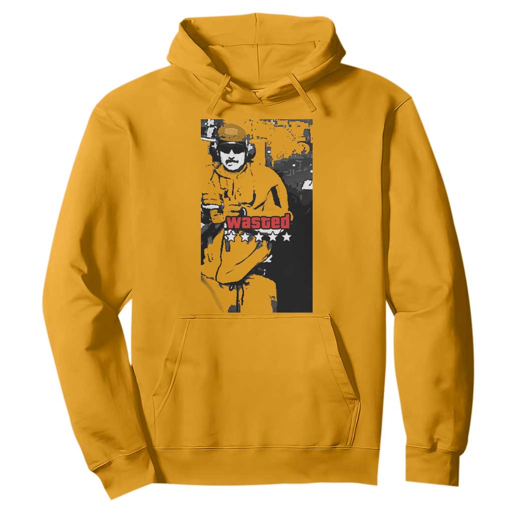 Wasted Maduro Meme Hoodie Dictators Downfall Political Satire GTA Style TS02 Gold Print Your Wear