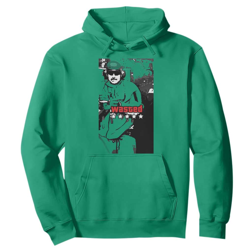 Wasted Maduro Meme Hoodie Dictators Downfall Political Satire GTA Style TS02 Irish Green Print Your Wear