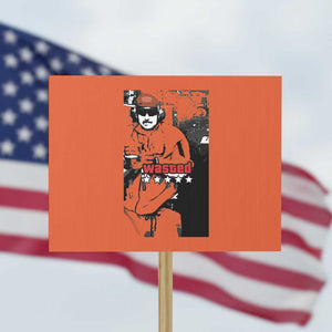 Wasted Maduro Meme Protest Sign Dictator’s Downfall Political Satire GTA Style TS02 Horizontal 18" × 24" Orange Print Your Wear