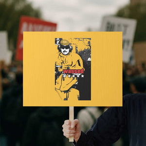 Wasted Maduro Meme Protest Sign Dictator’s Downfall Political Satire GTA Style TS02 Horizontal 18" × 24" Yellow Print Your Wear