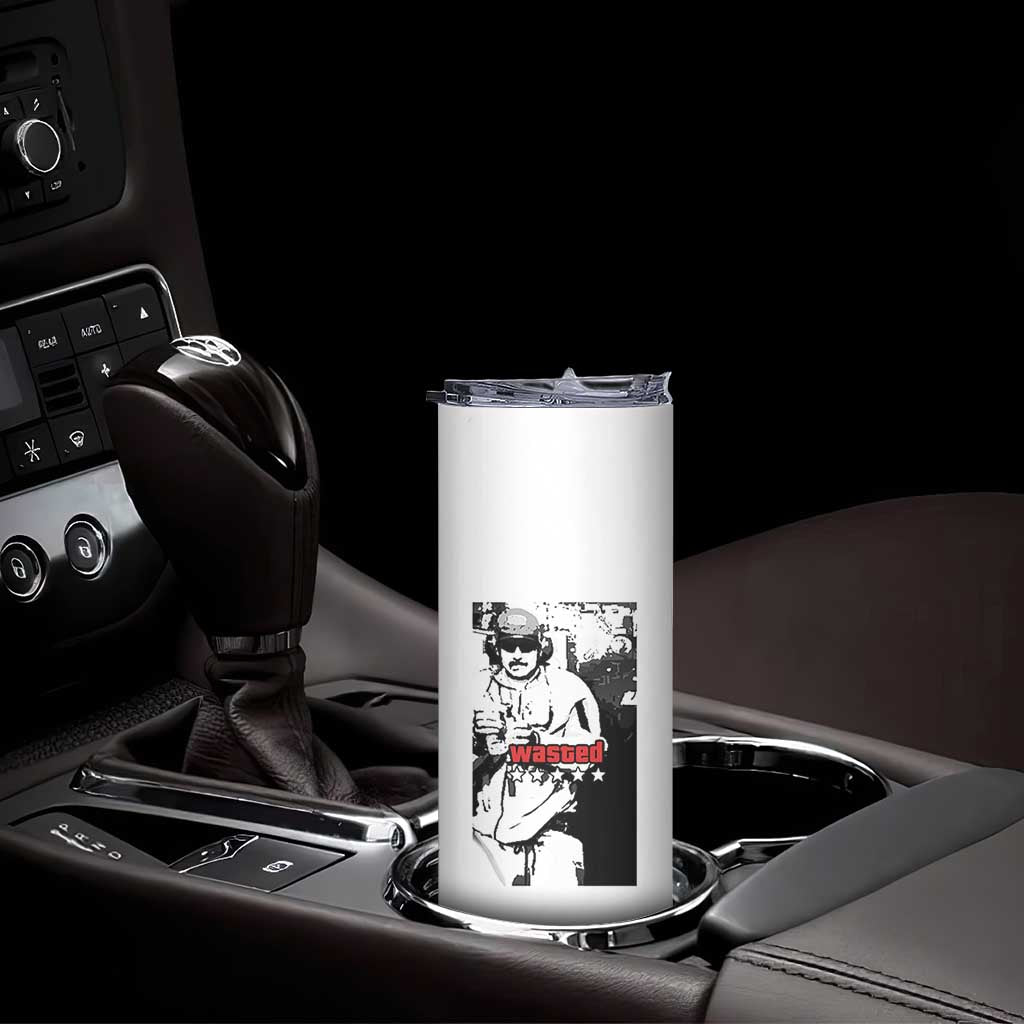 Wasted Maduro Meme Skinny Tumbler Dictators Downfall Political Satire GTA Style TS02 Print Your Wear