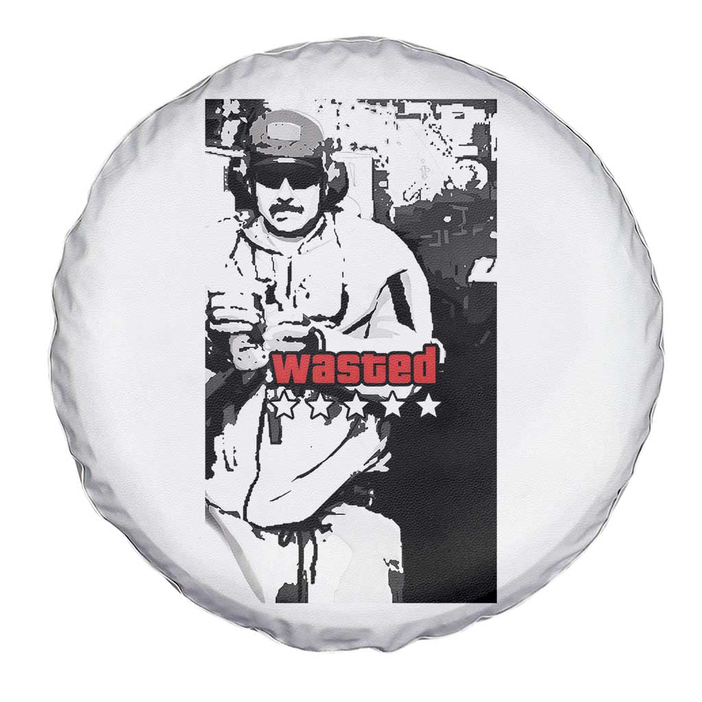 Wasted Maduro Meme Spare Tire Cover Dictators Downfall Political Satire GTA Style TS02 Print Your Wear