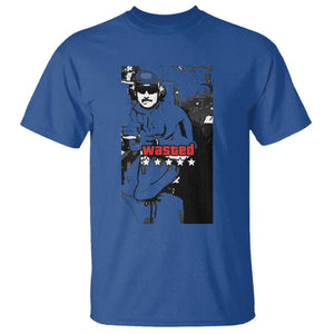 Wasted Maduro Meme T Shirt Dictators Downfall Political Satire GTA Style TS02 Royal Blue Print Your Wear