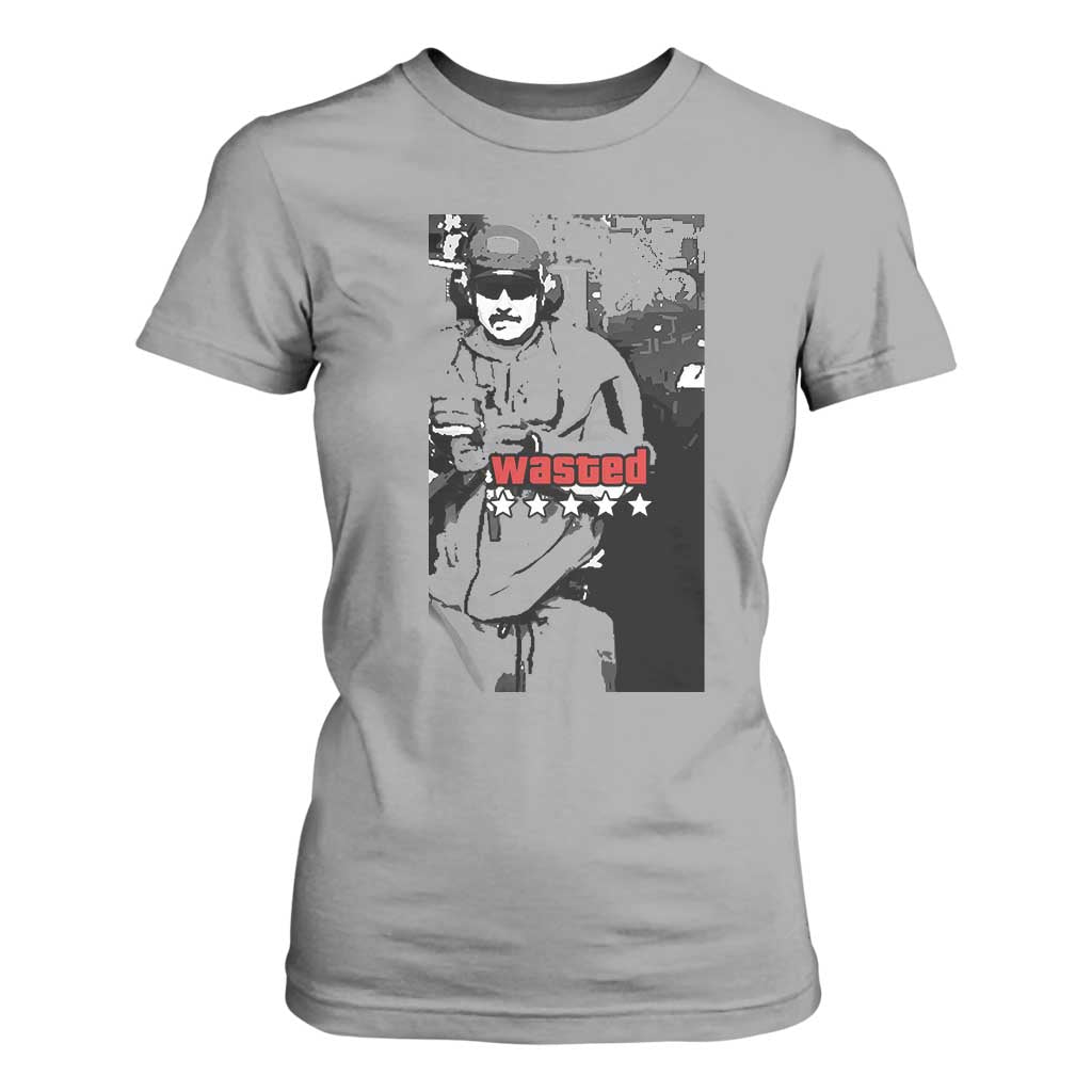 Wasted Maduro Meme T Shirt For Women Dictators Downfall Political Satire GTA Style TS02 Sport Gray Print Your Wear